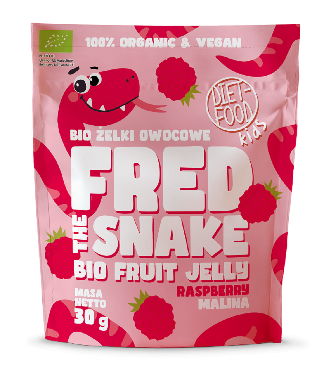 Żelki Malina Bez Żelatyny BIO  - Diet (6 szt x 30 g)